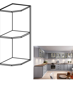 Corp suspendat cu rafturi 250/300, alb, LAYLA G25PZ