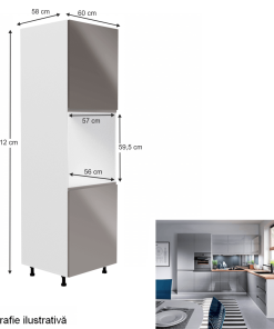 Dulap alimente cu cuptor 600, AURORA D60P