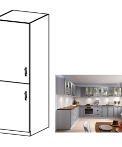 Corp frigider încorporabil 600, gri mat/alb, LAYLA D60ZL