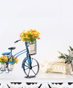 Ghiveci RETRO bicicletă, ghiveci suport flori bicicleta-albo