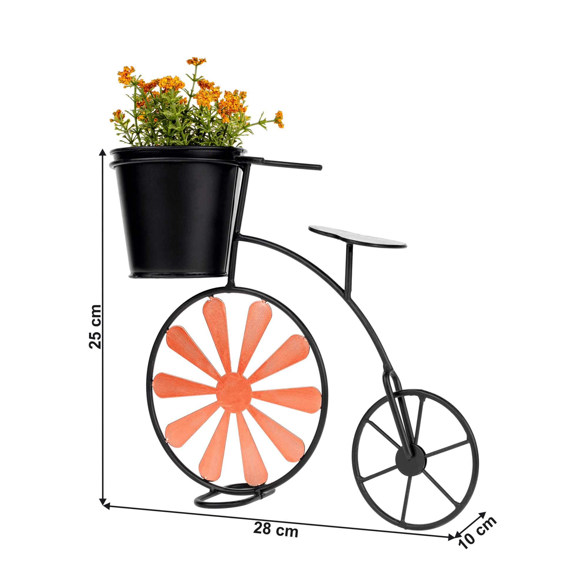 ghiveci suport flori bicicleta-semil