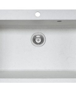 Chiuveta soft compozit Pyramis Square DUROTHEK 76x50 1B ALB