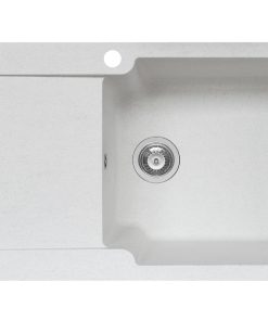 Chiuveta soft compozit Pyramis Level DUROTHEK 100x50 1B1D DR ALB