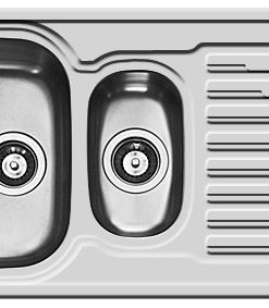 Chiuveta Inox AMALTIA 100x50 1 1/2B 1D LN