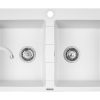 Set chiuveta granit SPARTA 2B & baterie BELLO - White