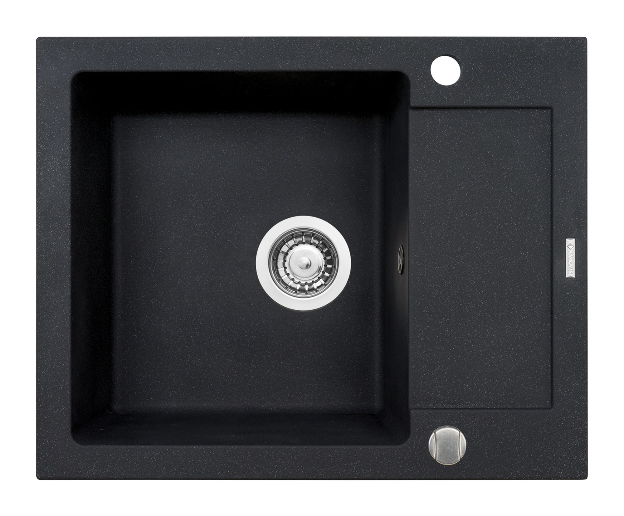 Chiuveta bucatarie Pyramis MIDO 62x50 1B 1D Black Chiuveta bucatarie Pyramis MIDO 62x50 1B 1D Black