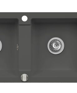 Chiuveta bucatarie Pyramis MIDO 116x50 2B 1D Grey