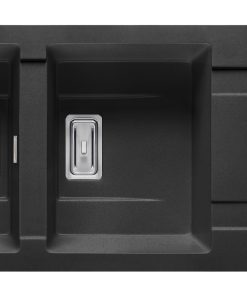 Chiuveta granit KARTESIO 116x50 2B 1D Black