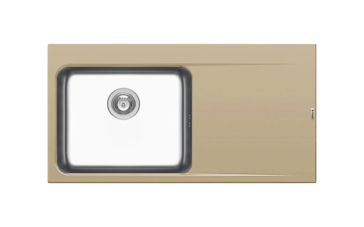 Chiuveta granit si inox PYRROS 100x52 1B 1D ST Ivory