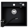 Set chiuveta granit ALYA 1B 53x50 & baterie ASALIA Carbon