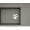 Chiuveta granit Pyramis CAMEA 79x50 1B 1D ST Industrial grey