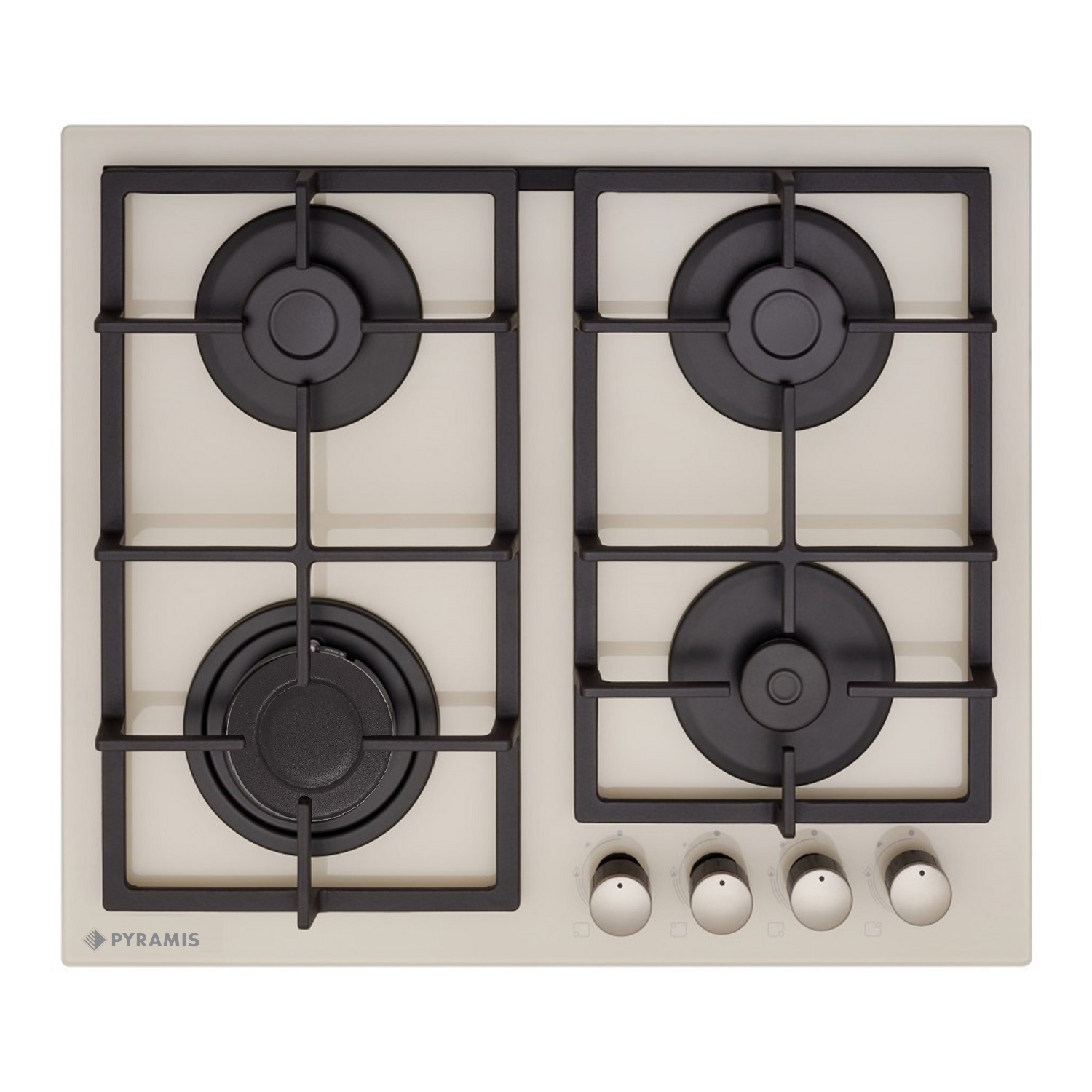 Plita gaz 60KF 3072 Sticla beige & Fonta