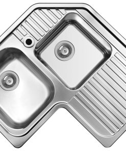 Chiuveta Inox CELESTE 83x83 2B 1D ST SM