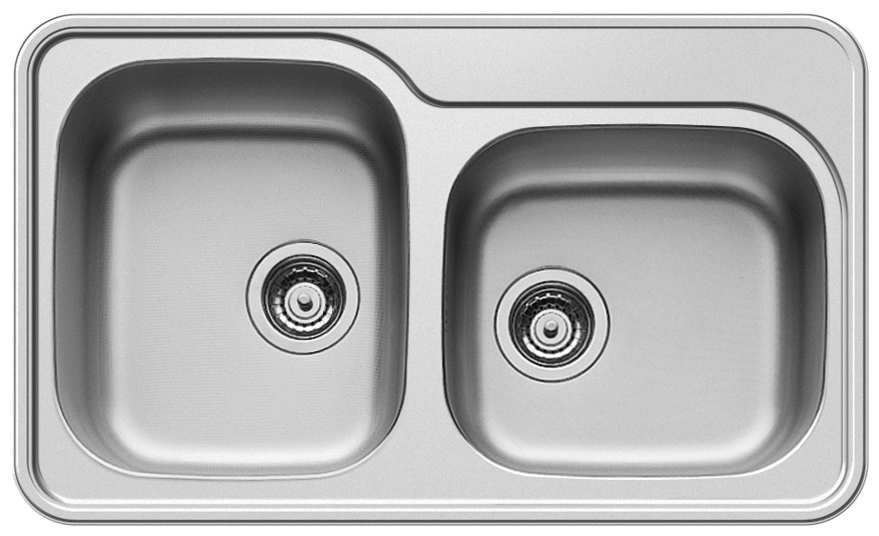 Chiuveta inox SPACE MINI  80x48 2B SM