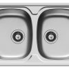 Chiuveta inox SPARTA 79x50 2B LN Chiuveta inox SPARTA 79x50 2B LN