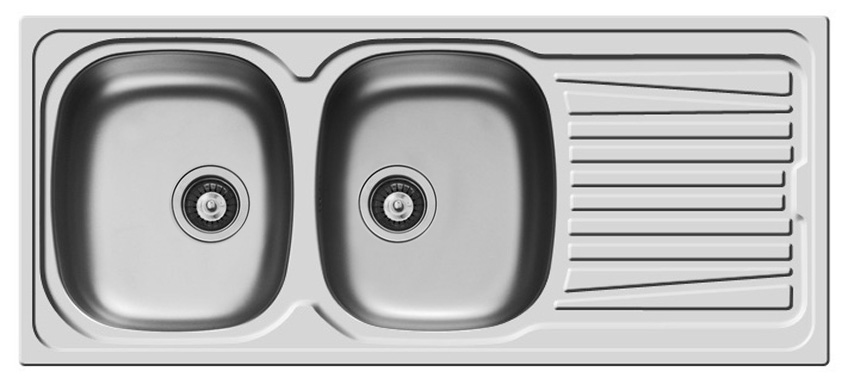 Chiuveta Inox SPARTA 116x50 2B 1D SM