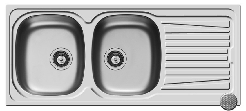 Chiuveta Inox SPARTA 116x50 2B 1D LN