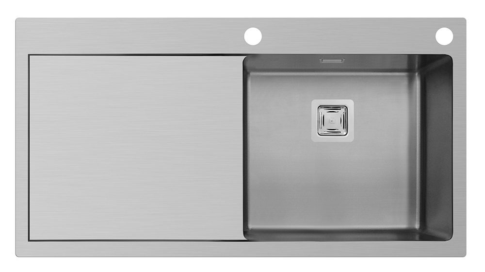 Chiuveta Inox Maronia 100x52 1B 1D DR LN Chiuveta Inox Maronia 100x52 1B 1D DR LN