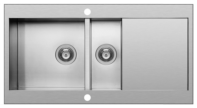 Chiuveta inox MONDRIAN  100x53 1 1/2B 1D LN