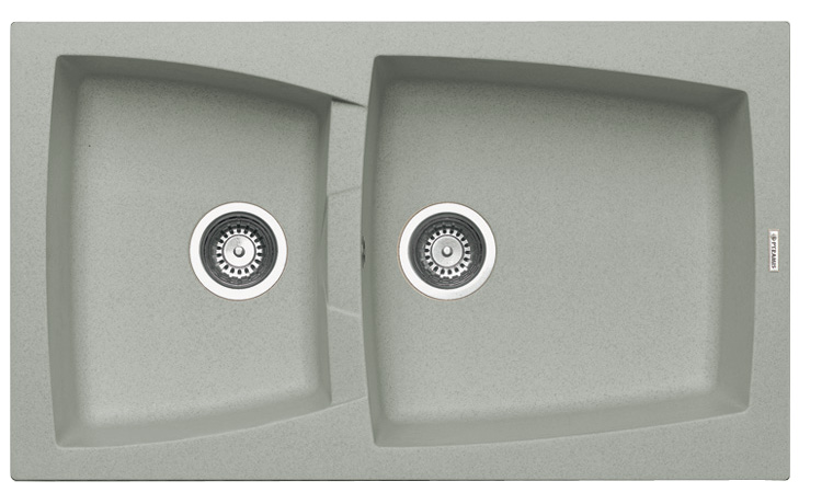 Chiuveta Granit Caldera 86x51 1 3/4B Metal Aluminium