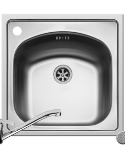 Set 2IN 1 Chiuveta Inox INSET 1B LN + Baterie