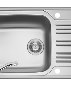 Set 2IN 1 Chiuveta Inox INSET 1B1D REV SM + Baterie