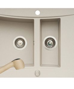 Set chiuveta granit SOFTLINE & baterie FIDO - Bej