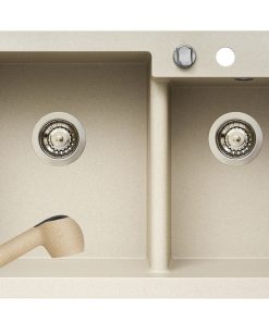 Set chiuveta granit DIPLOS & baterie Fido - Bej