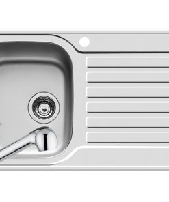 Set chiuveta inox SPACE MINI ST LN & baterie FIDO crom