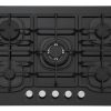 Plita gaz 5405B01 Sticla neagra & Fonta