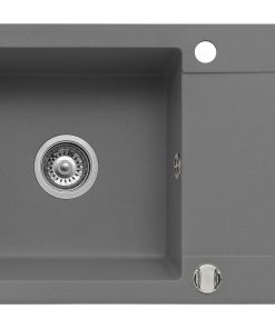 Chiuveta bucatarie MIDO PLUS 78x46 1B1D Grey