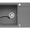 Set chiuveta granit SPARTA PLUS & baterie OSSIA - Grey