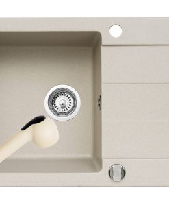 Set chiuveta granit SPARTA PLUS & baterie FIDO - Beige