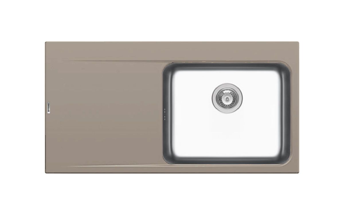 Chiuveta granit si inox PYRROS 100x52 1B 1D DR Beige