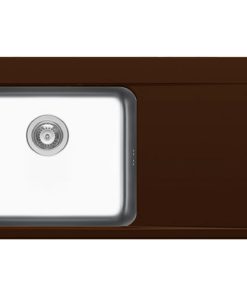 Chiuveta granit si inox PYRROS 100x52 1B 1D ST Chocolate