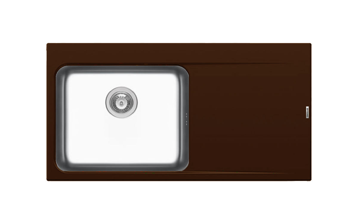 Chiuveta granit si inox PYRROS 100x52 1B 1D ST Chocolate Chiuveta granit si inox PYRROS 100x52 1B 1D ST Chocolate