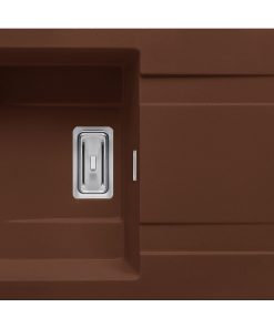 Chiuveta granit KARTESIO 79x50 1B 1D Chocolate
