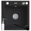 Set 3in1 chiuveta granit Cristal 1B Carbon