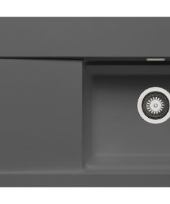 Chiuveta granit TEKTON 100x51 1B 1D DR Iron Grey