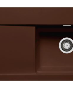 Chiuveta granit TEKTON 100x51 1B 1D DR Chocolate