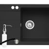 Set 3in1 chiuveta granit Cristal PLUS 1B 1D DR Carbon Set 3in1 chiuveta granit Cristal PLUS 1B 1D DR Carbon