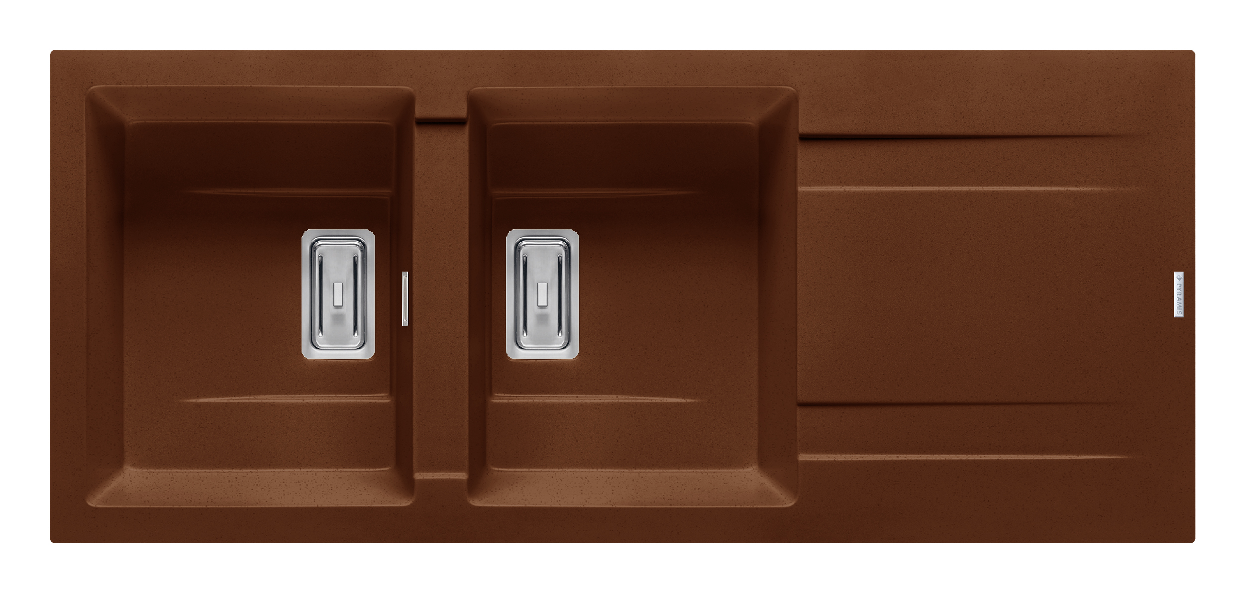 Chiuveta granit KARTESIO 116x50 2B 1D Chocolate Chiuveta granit KARTESIO 116x50 2B 1D Chocolate
