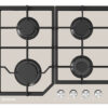 Plita gaz Pyramis 60PG 6603 Beige Glass si Fonta - Thumbnail Image 3