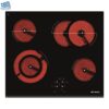 Plita electrica Pyramis PHC61631BFB Black Glass