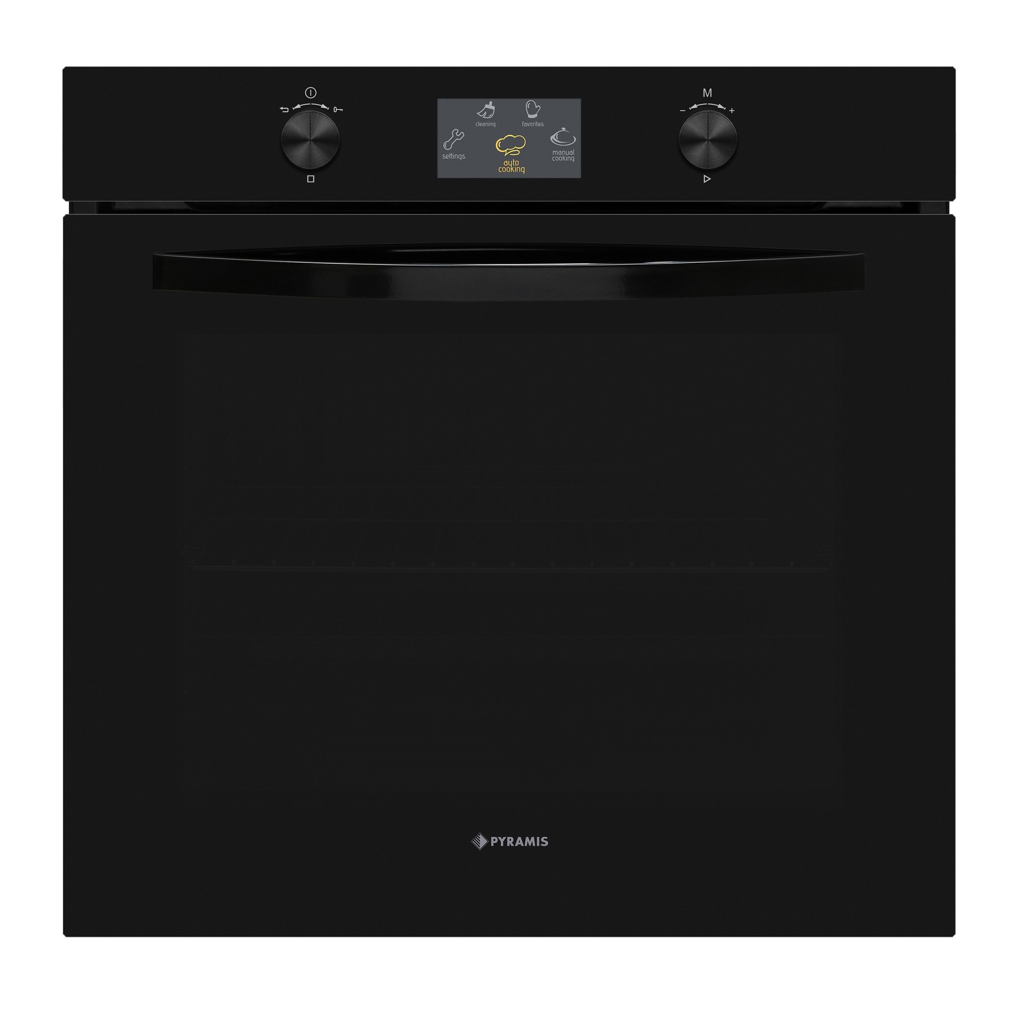 Cuptor electric Pyramis 6OIN BO112V Full Black Glass