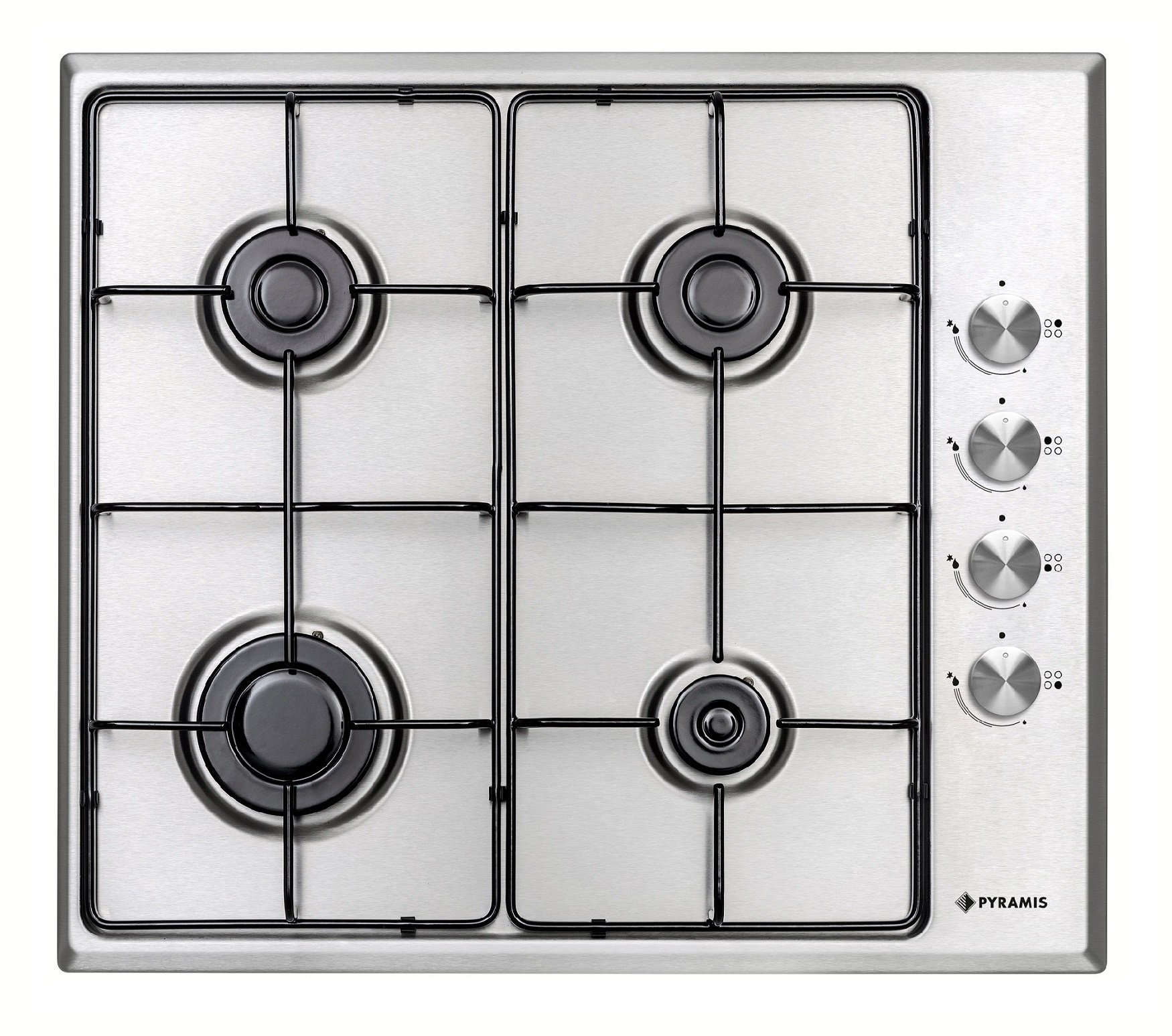Plita gaz Pyramis PG60V 4G40 4002 Inox