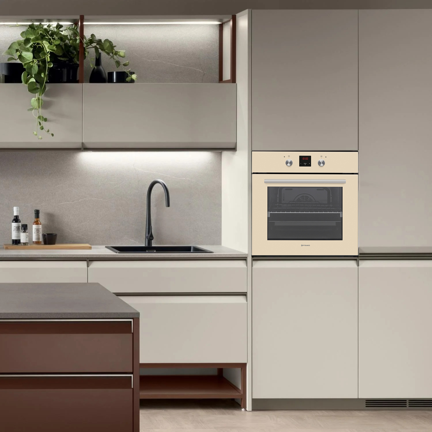 Cuptor electric Pyramis 60IN 2011 Beige Glass PP - imagine 2