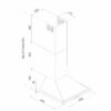 Hota decorativa Pyramis ATD1 Inox - Thumbnail Image 2