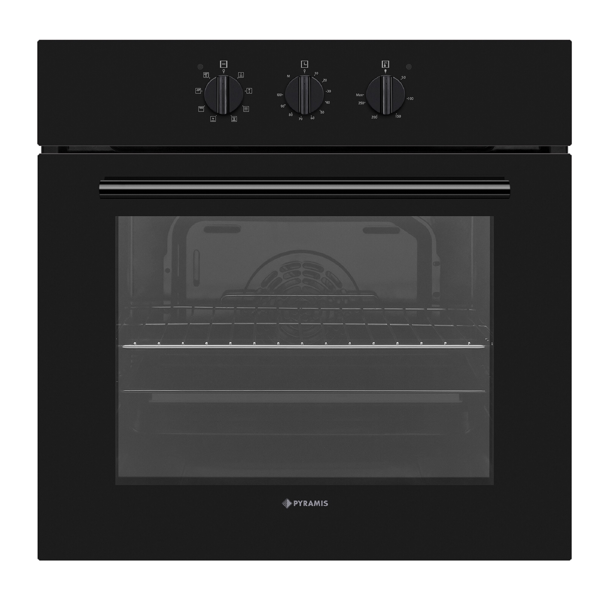 Cuptor electric Pyramis 60IN 9001 Black Glass