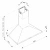 Hota decorativa Pyramis Square Plus Chimney 60 - Thumbnail Image 4